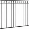 Tvoros segmentas, juodos spalvos, 1,7x1,5m, plienas
