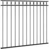 Tvoros segmentas, juodos spalvos, 1,7x1,5m, plienas