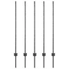 Įmontuotas tvoros stulpas 5 vnt. Pilka 160 cm