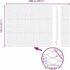 Hexagonal Fence with Post 10 x 1,4 m Galvanizuotas plienas