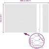 Hexagonal Fence with Post 10 x 1,6 m PVC dengtas plienas Pilka