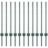 Tvorelės stulpas 11 pcs Žalia 120 cm Plienas