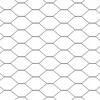 Hexagonal Fence with Post 100 x 0,6 m PVC dengtas plienas Pilka