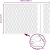 Hexagonal Fence with Post 25 x 0,6 m Galvanizuotas plienas