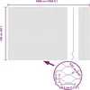 Hexagonal Fence with Post 50 x 1,6 m PVC dengtas plienas Žalia