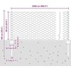Hexagonal Fence with Post 25 x 0,6 m PVC dengtas plienas Žalia