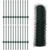 Hexagonal Fence with Post 50 x 0,6 m PVC dengtas plienas Žalia