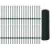 Hexagonal Fence with Post 100 x 0,5 m PVC dengtas plienas Žalia