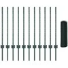 Hexagonal Fence with Post 25 x 0,8 m PVC dengtas plienas Žalia
