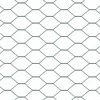 Hexagonal Fence with Post 100 x 1,4 m PVC dengtas plienas Žalia