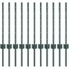 Įmontuotas tvoros stulpas 11 vnt. Žalia 100 cm