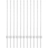 Įmontuotas tvoros stulpas 11 vnt. Sidabrinė 140 cm