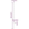 Tvorelės stulpas 11 pcs Pilka 100 cm Plienas