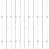 Tvorelės stulpas 22 pcs Sidabro 100 cm Plienas
