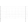 Lauko laukinė tvora su stulpais 50 x 1,2 m Sidabrinė Tinklelis