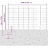 Lauko laukinė tvora su stulpais 25 x 1,4 m Sidabrinė Tinklelis
