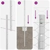 Hexagonal Fence with Post 25 x 1,4 m Galvanizuotas plienas