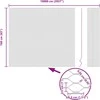 Hexagonal Fence with Post 100 x 1,6 m Galvanizuotas plienas