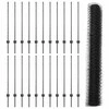 Hexagonal Fence with Post 50 x 1 m PVC dengtas plienas Pilka