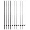 Tvorelės stulpas 11 pcs Pilka 160 cm Plienas