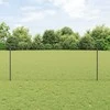 Hexagonal Fence with Post 100 x 1 m PVC dengtas plienas Pilka