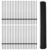 Hexagonal Fence with Post 100 x 1 m PVC dengtas plienas Pilka