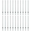 Tvorelės stulpas 22 pcs Žalia 160 cm Plienas