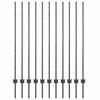 Įmontuotas tvoros stulpas 11 vnt. Pilka 180 cm