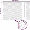 Hexagonal Fence with Post 100 x 1 m PVC dengtas plienas Pilka