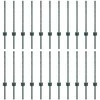 Įmontuotas tvoros stulpas 22 vnt. Žalia 100 cm