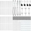 Įmontuotas tvoros stulpas 26 pcs Sidabrinė
