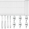 Tvorelės stulpas 26 pcs Pilka Dydis: 3,2 x 3,2 x 50 cm