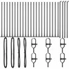 Tvorelės stulpas 26 pcs Pilka Dydis: 3,2 x 3,2 x 50 cm
