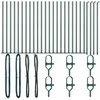Tvorelės stulpas 26 pcs Pilka 3,2 x 3,2 x 90 cm