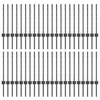 Įmontuotas tvoros stulpas 44 vnt. Pilka 100 cm