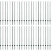 Įmontuotas tvoros stulpas 44 pcs Žalia 180 cm