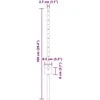 Tvorelės stulpas 5 pcs Žalia 100 cm Plienas