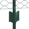 Hexagonal Fence with Post 10 x 0,5 m PVC dengtas plienas Žalia
