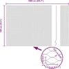 Hexagonal Fence with Post 10 x 1 m PVC dengtas plienas Žalia