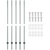 Tvorelės stulpas 5 pcs Žalia 150 cm Plienas