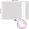 Hexagonal Fence with Post 10 x 0,8 m PVC dengtas plienas Žalia