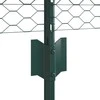 Hexagonal Fence with Post 10 x 0,6 m PVC dengtas plienas Žalia