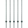 Įmontuotas tvoros stulpas 5 vnt. Žalia 140 cm