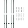 Tvorelės stulpas 5 pcs Žalia 140 cm Plienas