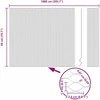 Hexagonal Fence with Post 10 x 0,5 m PVC dengtas plienas Žalia