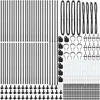 Tvorelės stulpas 52 pcs Pilka Dydis: 3,2 x 3,2 x 50 cm