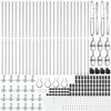 Tvorelės stulpas 26 pcs Pilka 3,2 x 3,2 x 150 cm