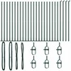 Tvorelės stulpas 26 pcs Pilka 3,2 x 3,2 x 160 cm