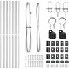 Tvorelės stulpas 7 pcs Sidabro Plienas