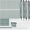 Tvorelės stulpas 26 pcs Pilka 3,2 x 3,2 x 140 cm